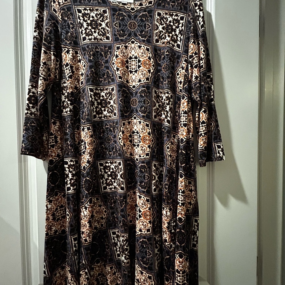 LOFT Multicolor Patterned Dress